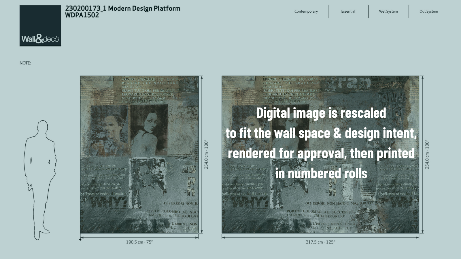 Digital Wallpaper - Process in 5 steps