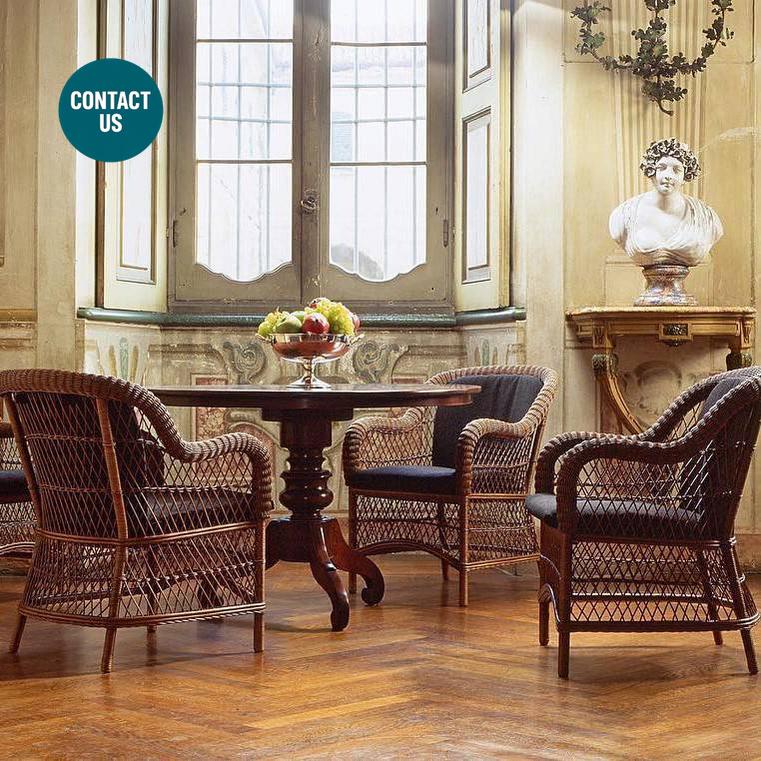 1925-1 In Dining Chair (With Arms)-Bonacina 1889-moderndesign.io