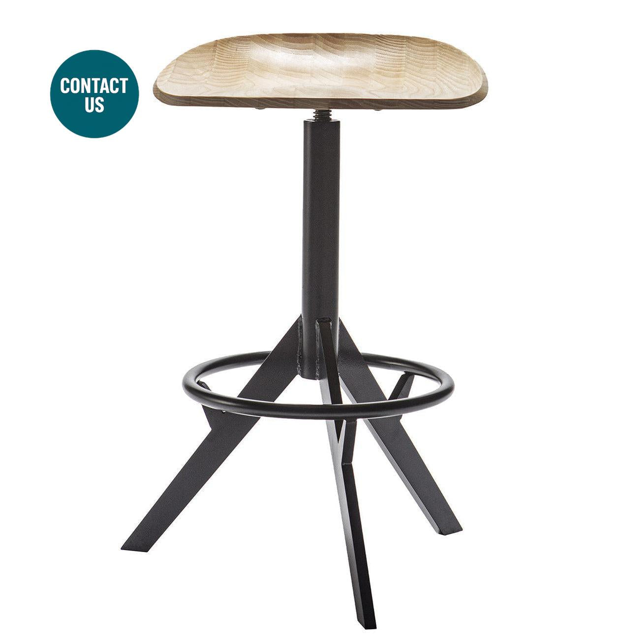 Tratur High Stool (without back)-Livoni 1895-moderndesign.io
