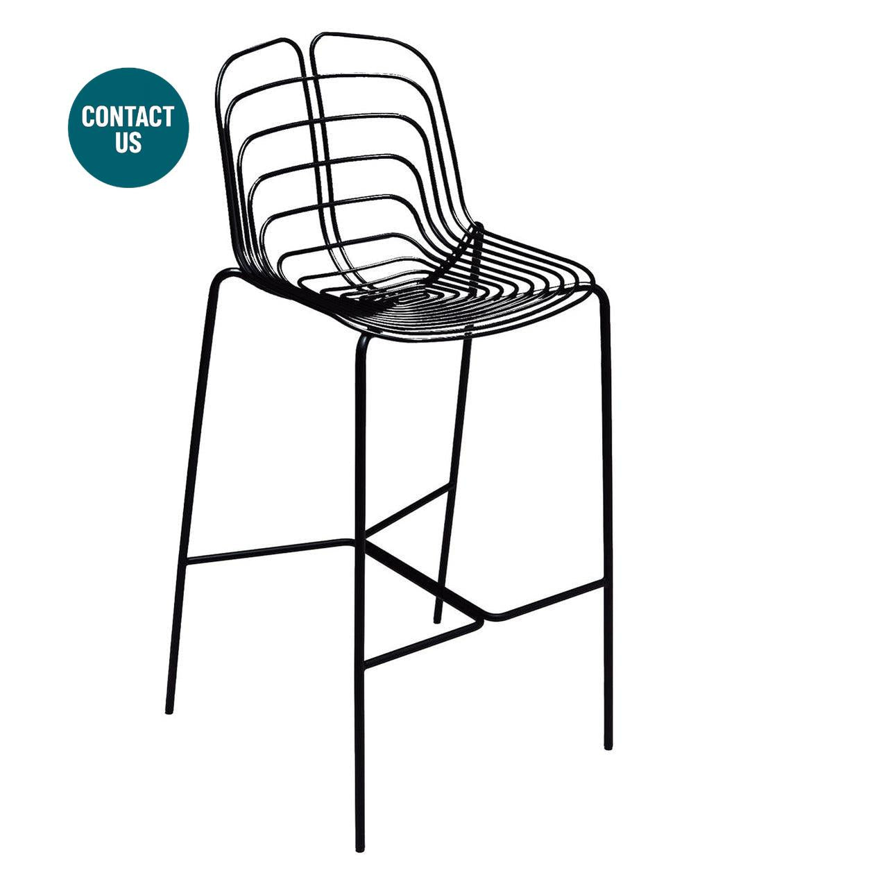 Wired High Stool (without arms)-La Manufacture-moderndesign.io