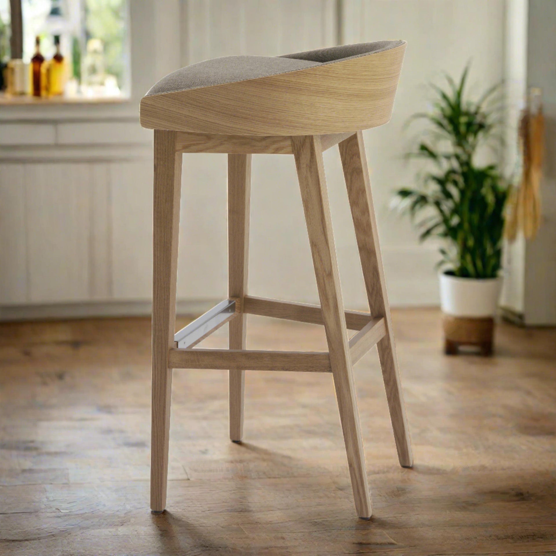 Aida SGB/SGC Wood High Stool (without arms)-Accento-moderndesign.io
