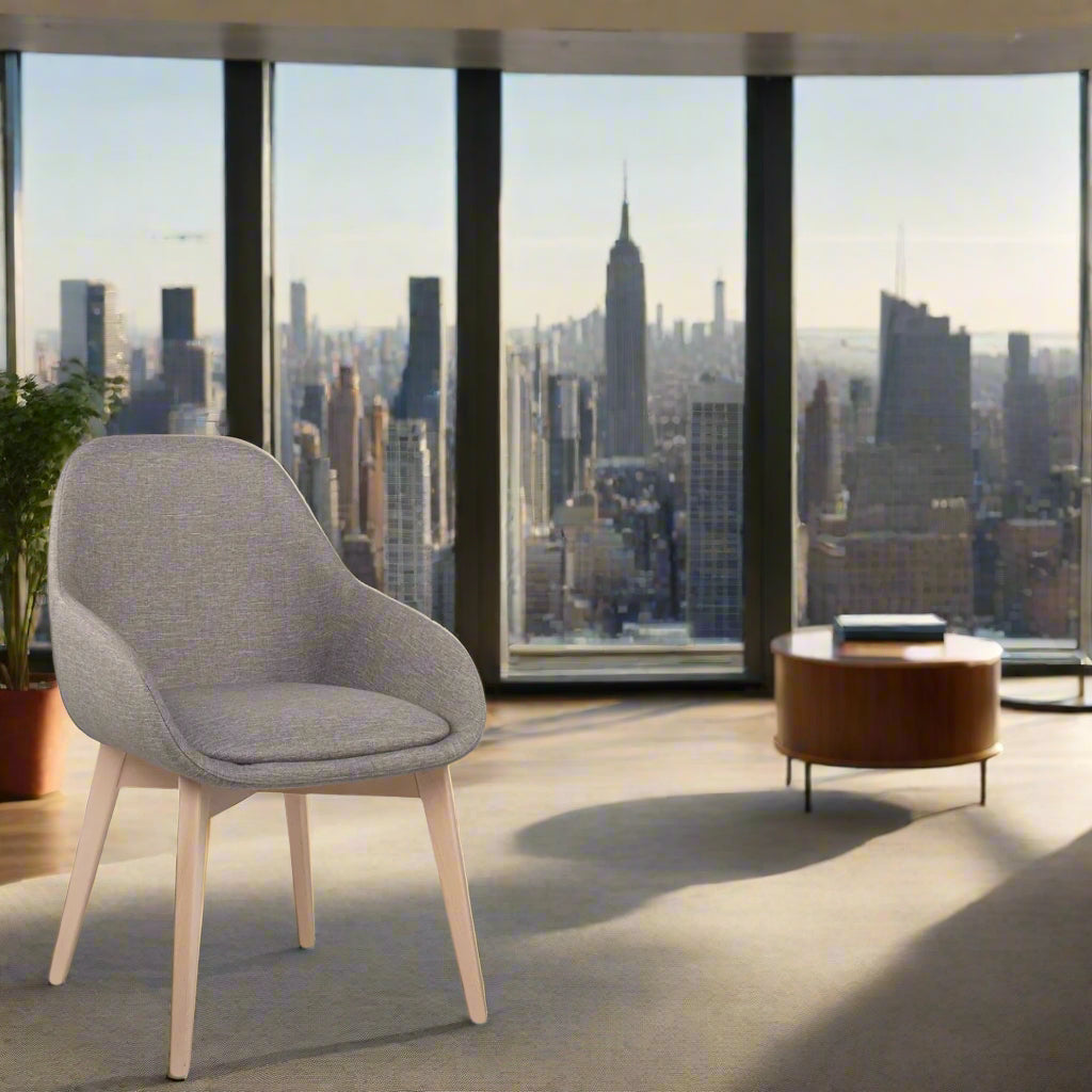 Alisha PO01 Dining Chair (With arms)-New Life-moderndesign.io