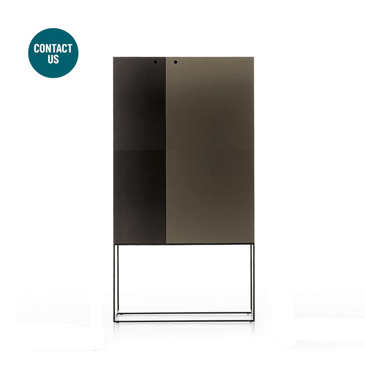 Arabesque Armoire (Wardrobe) Leather & Lacquer-Ivano Redaelli-moderndesign.io