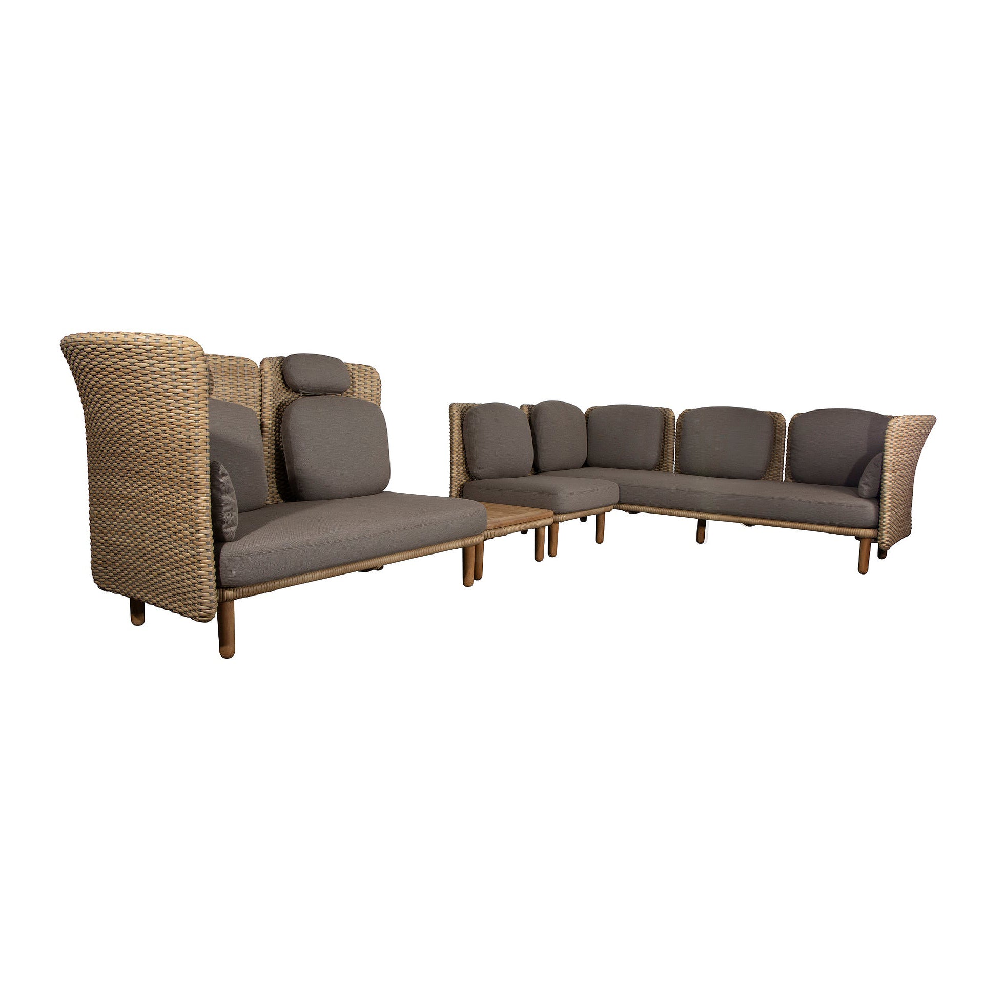 Arch Sectional Sofa Unit-Cane-Line-moderndesign.io