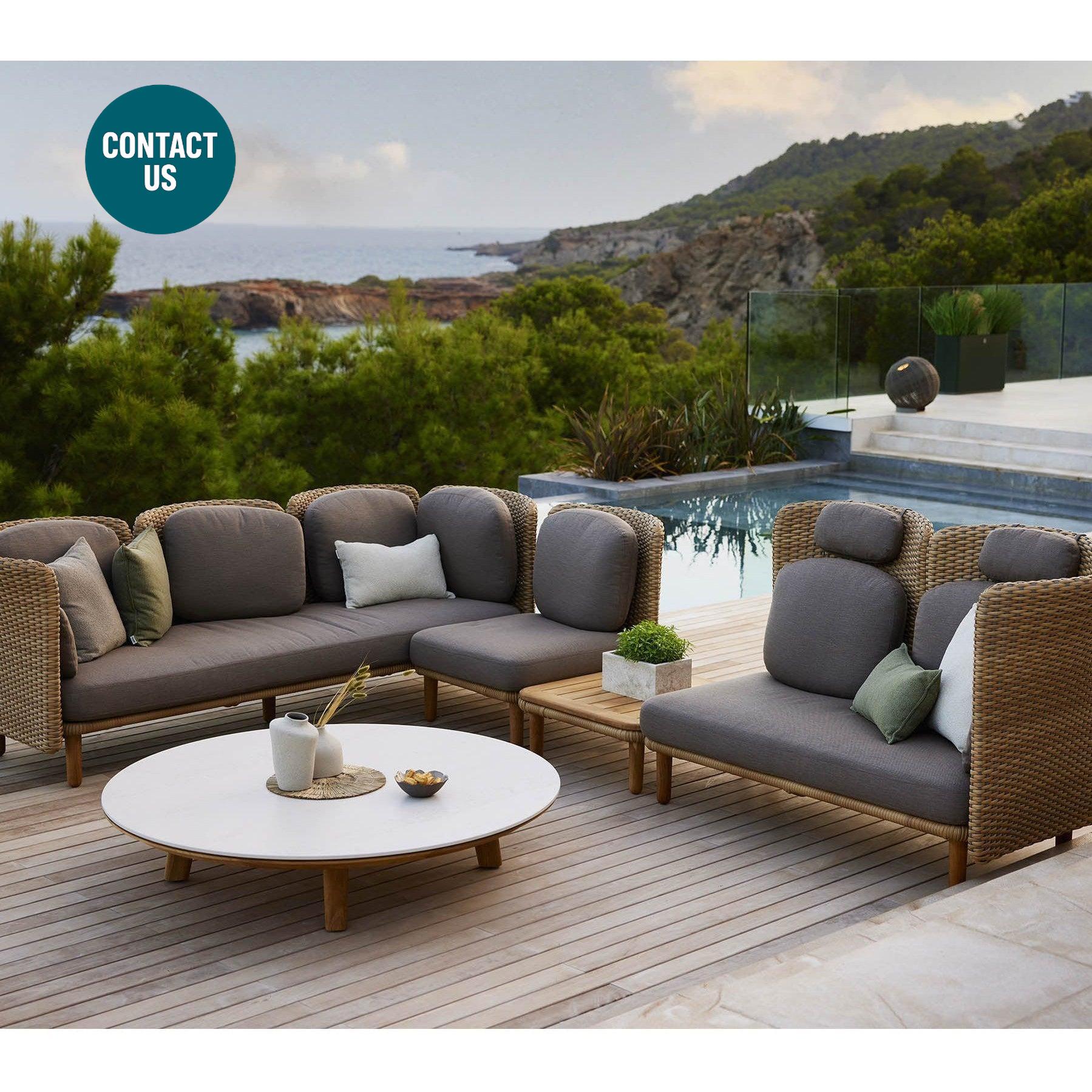 Arch Sectional Sofa Unit-Cane-Line-moderndesign.io