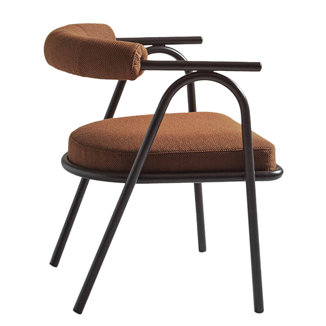Baba Brown Dining Chair (with arms)-My Home-moderndesign.io