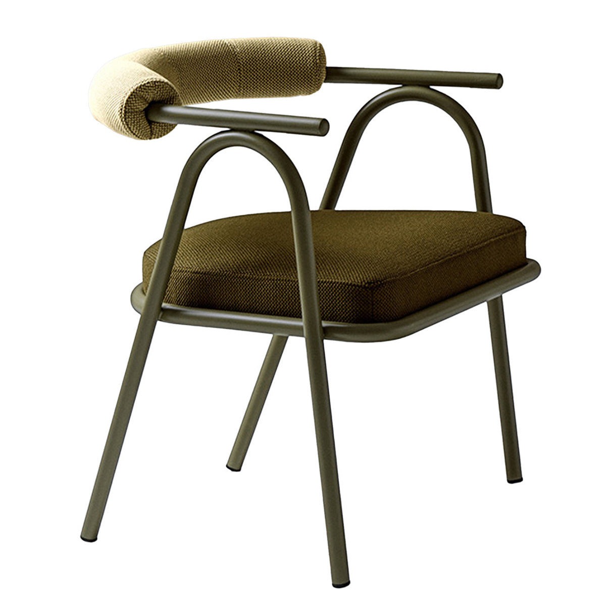 Baba Brown Dining Chair (with arms)-My Home-moderndesign.io