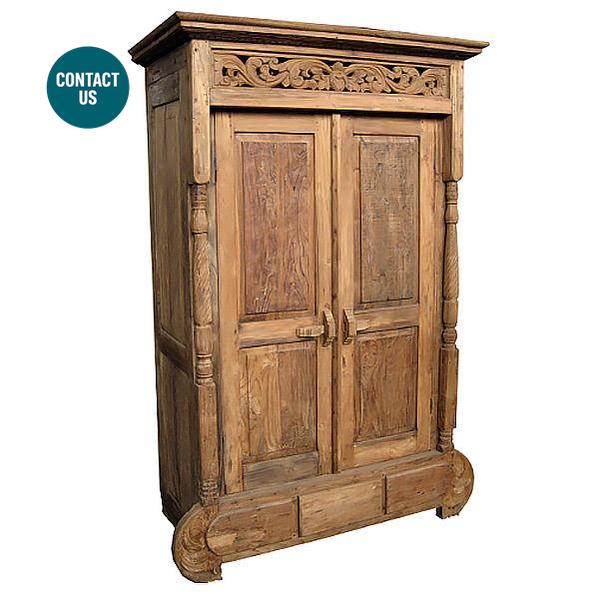 Bali Wardrobe 2 Doors Armoire-MYOWNBALI-moderndesign.io