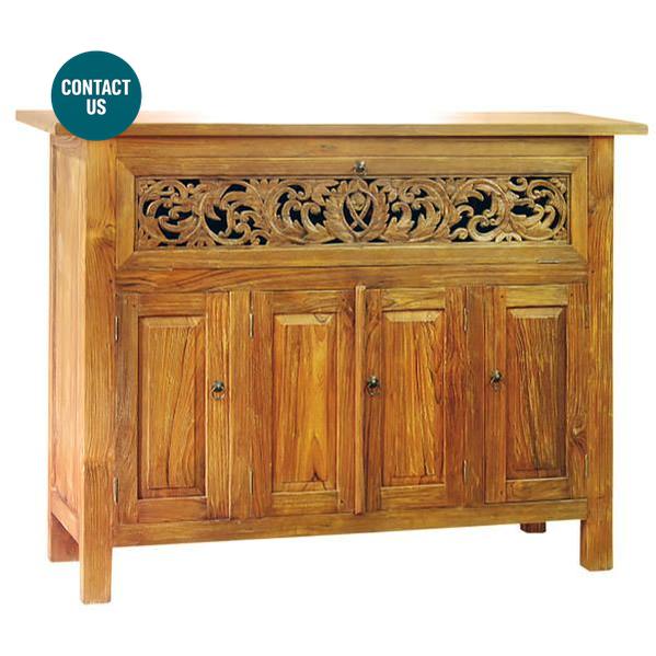 Balinese Sideboard 4 Doors Credenza-MYOWNBALI-moderndesign.io