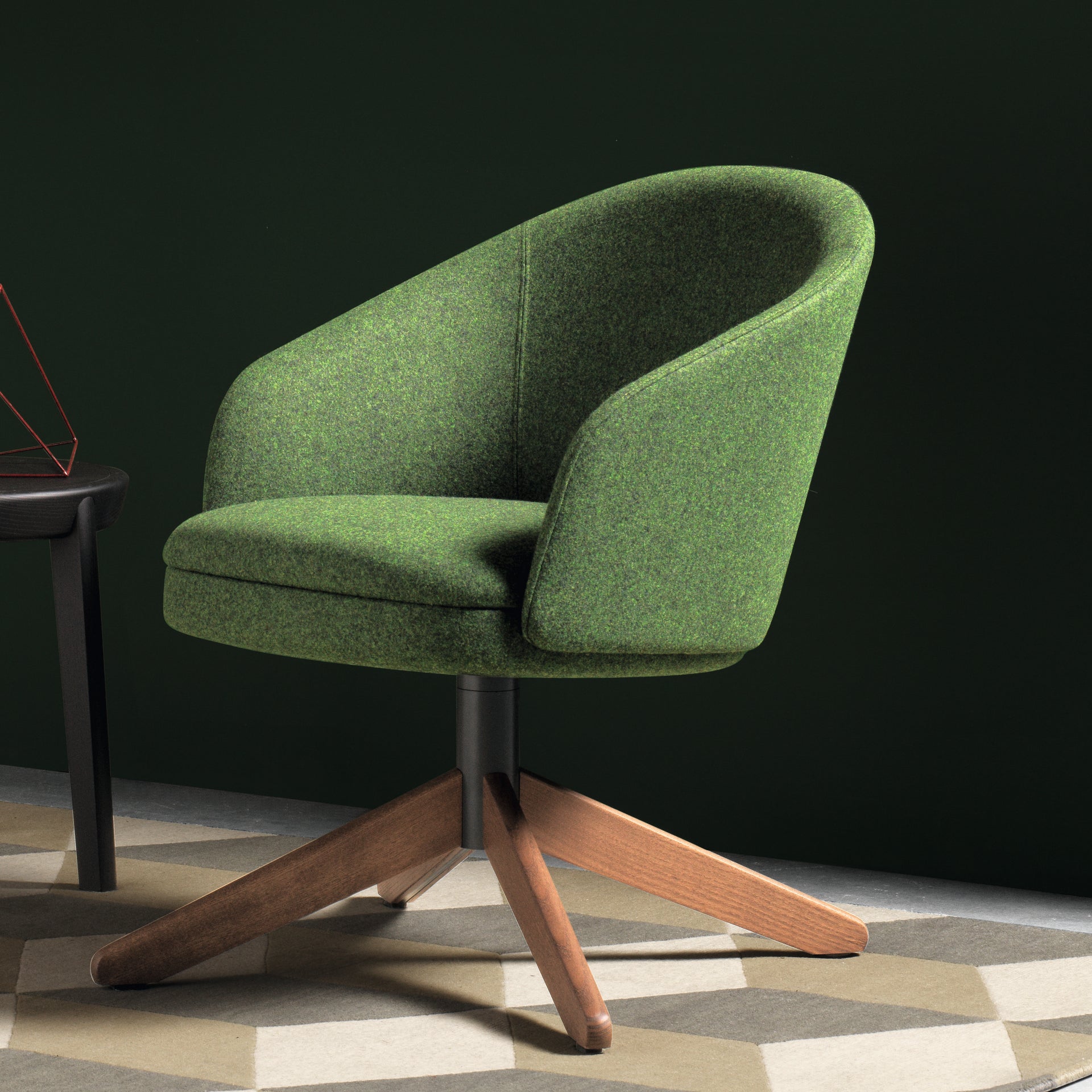 Bellevue 40 (Swivel) Armchair-Very Wood-moderndesign.io
