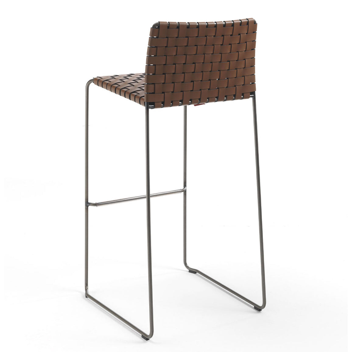 Bizzy Brown High Stool (without arms)-Enrico Pellizzoni-moderndesign.io