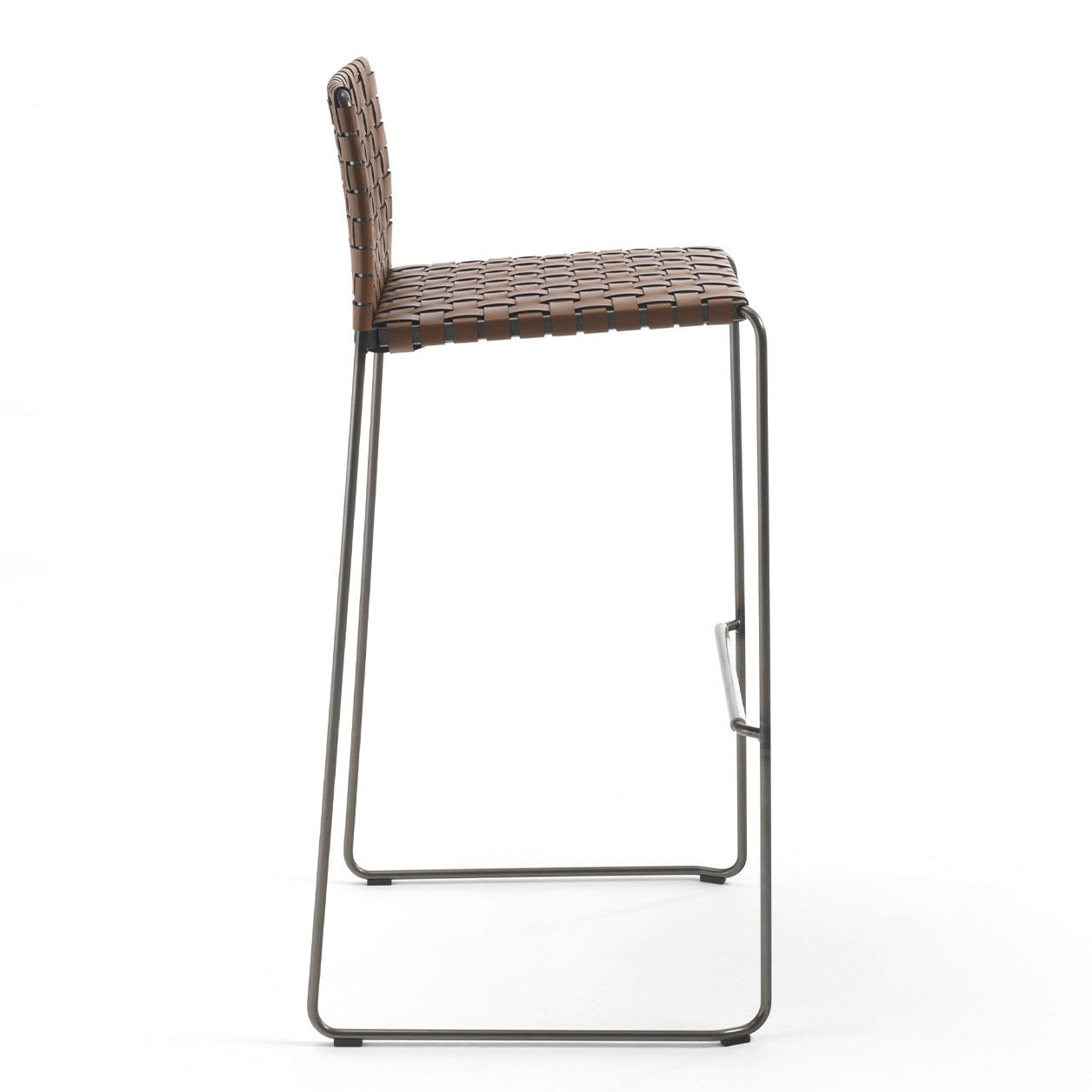 Bizzy Brown High Stool (without arms)-Enrico Pellizzoni-moderndesign.io