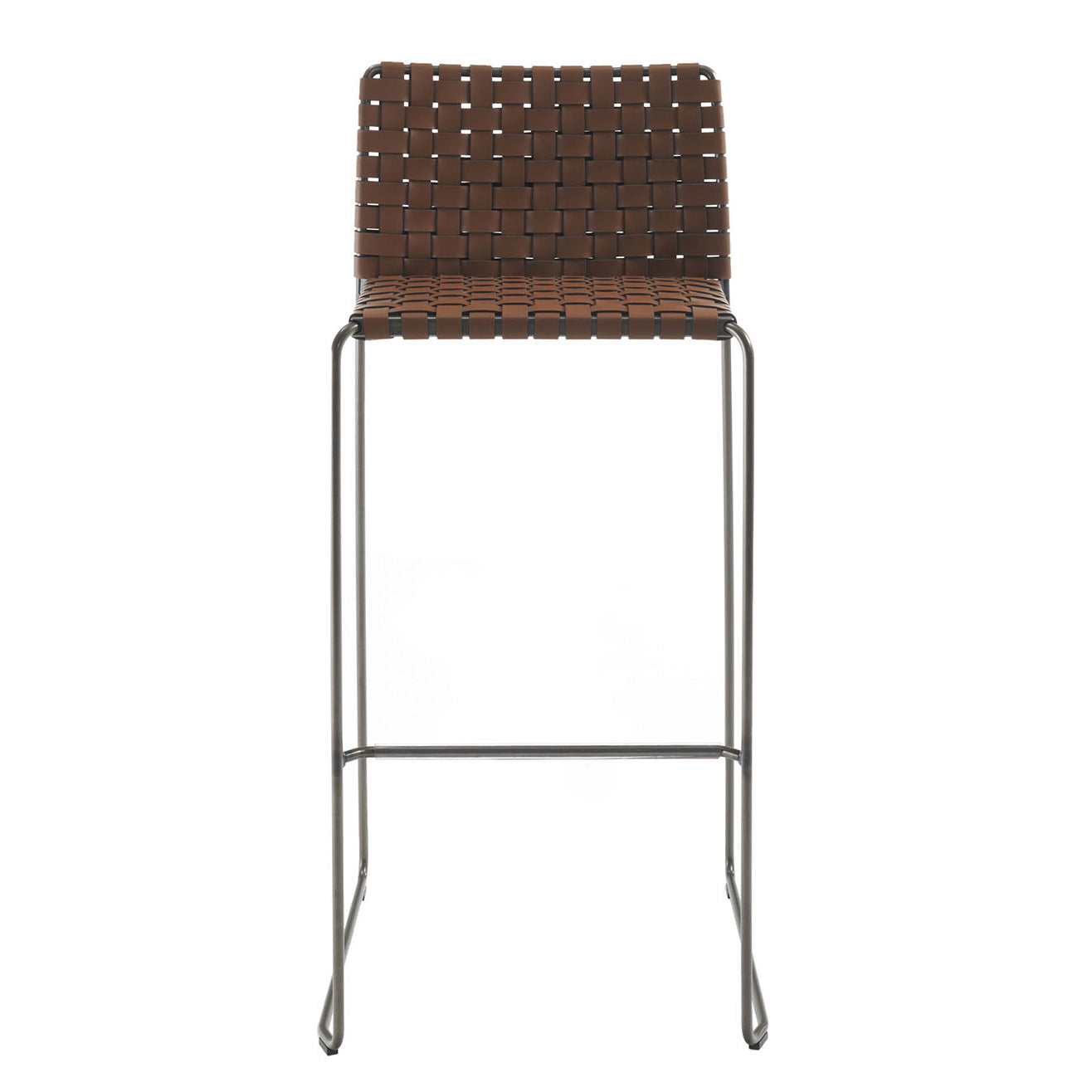 Bizzy Brown High Stool (without arms)-Enrico Pellizzoni-moderndesign.io