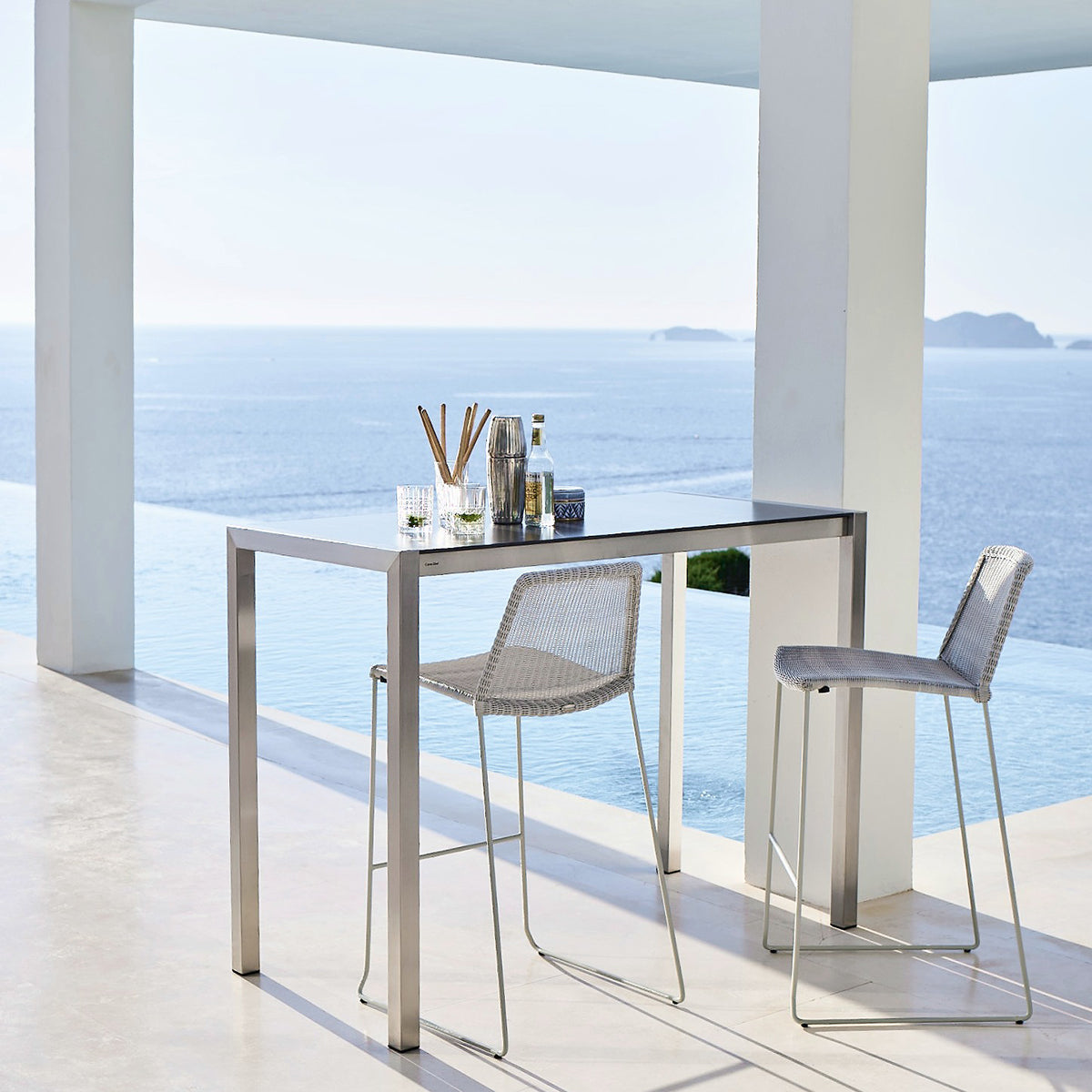 Breeze 5465 High Stool (without arms)-Cane-Line-moderndesign.io