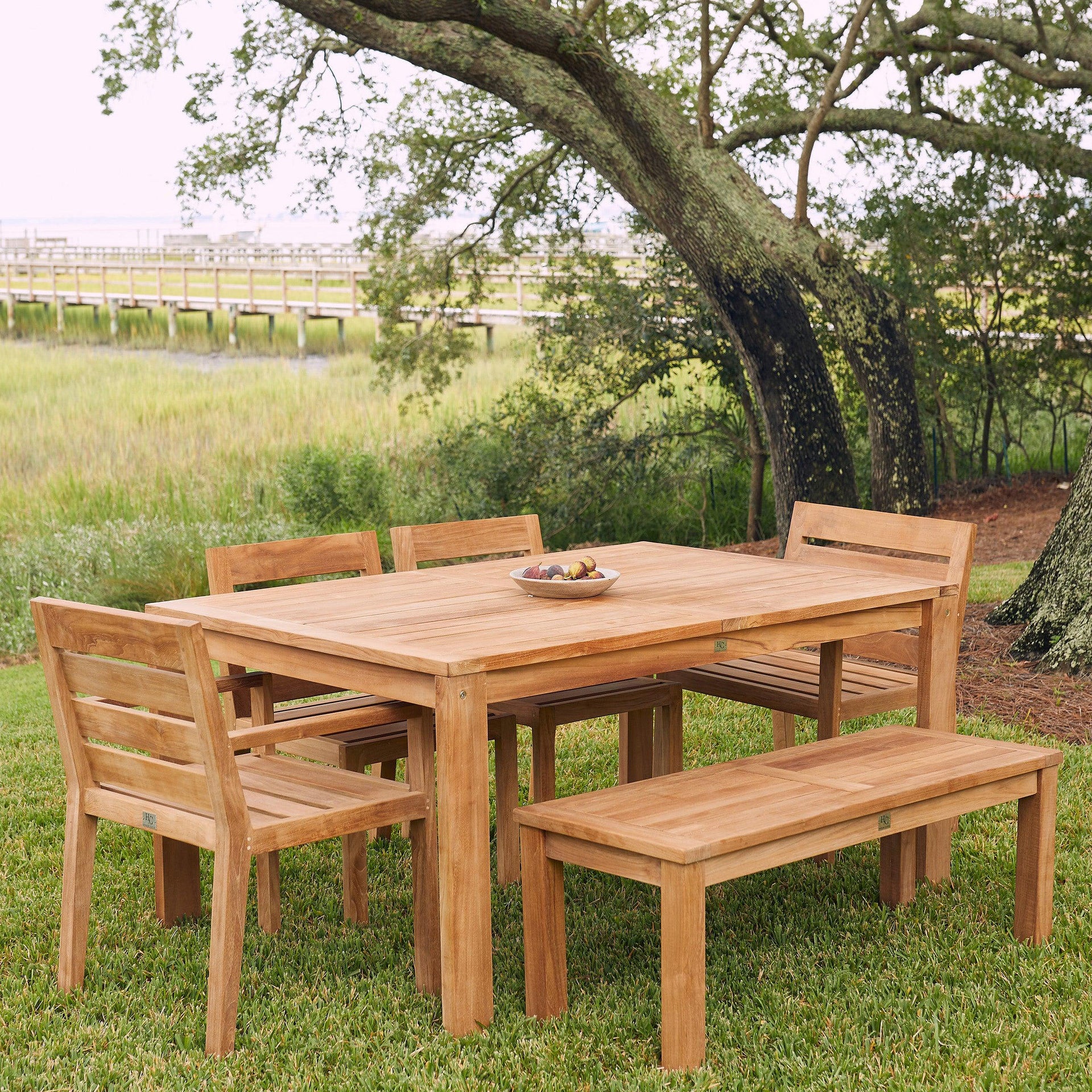 Charleston 2 Seat Dining Bench-Harbour Outdoor-moderndesign.io