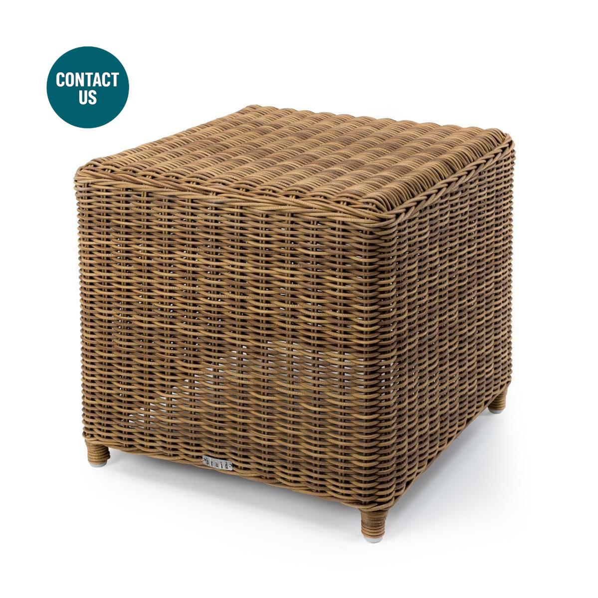 Cloe Hard Ottoman (Square)-Braid-moderndesign.io