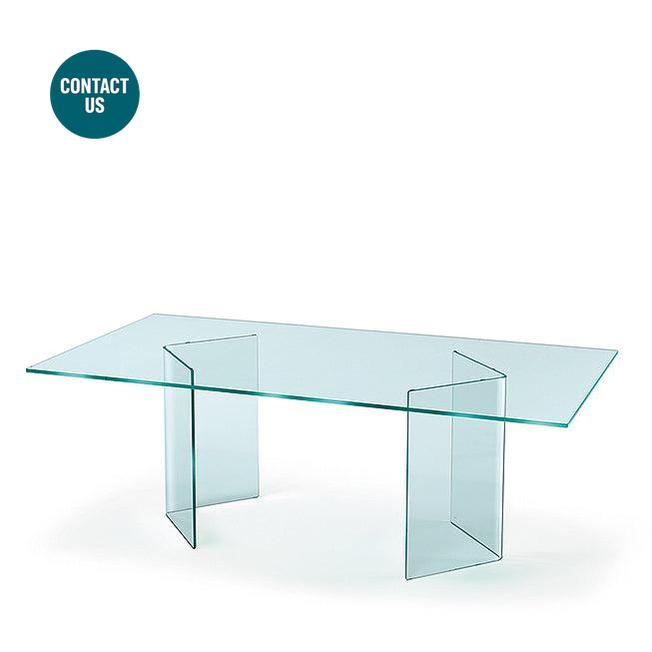 Corner Dining Table (Rectangular)-Fiam Italia-moderndesign.io