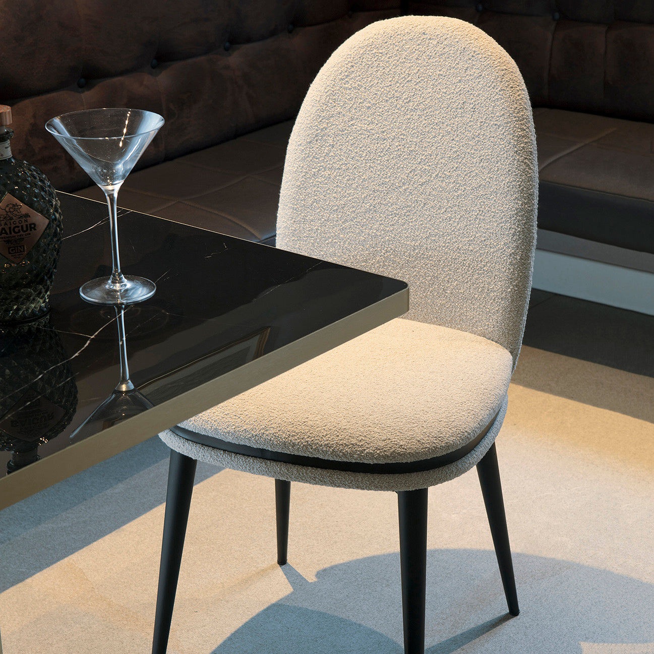 Cremino S Metal Black Dining Chair (without arms)-Accento-moderndesign.io