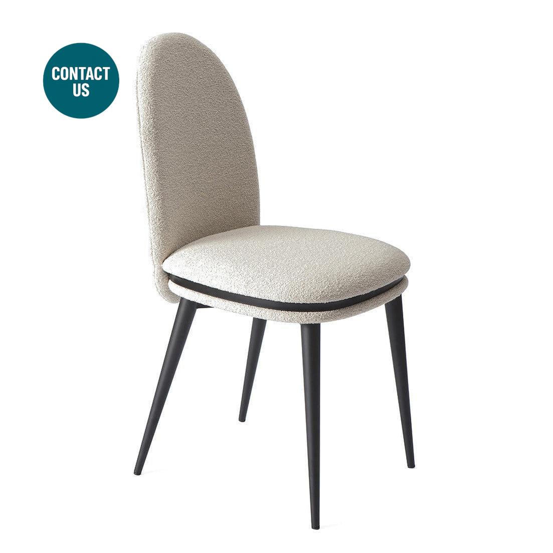 Cremino S Metal Black Dining Chair (without arms)-Accento-moderndesign.io