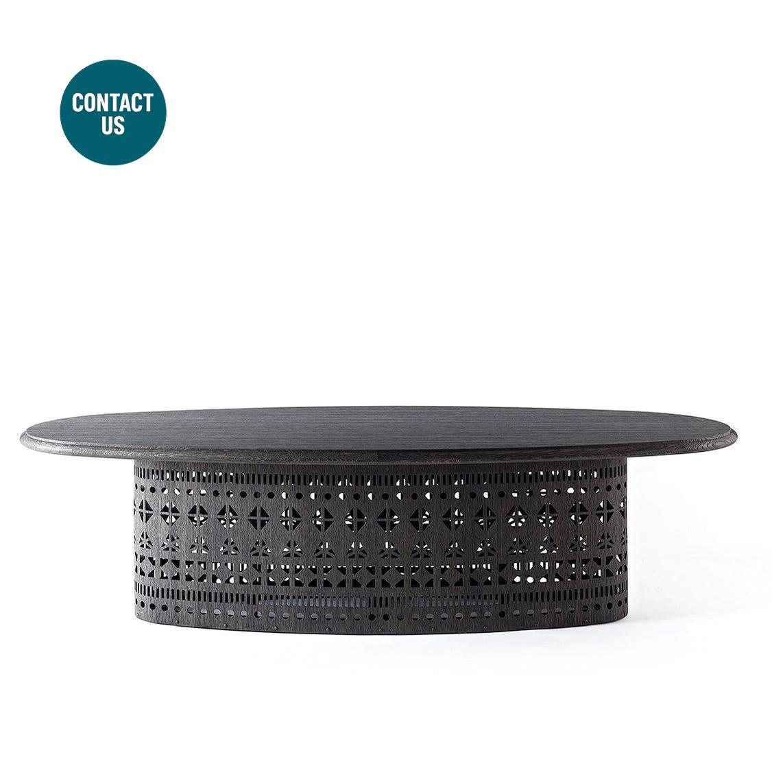 Dogon T Dining Table (Oval)-Emmemobili-moderndesign.io