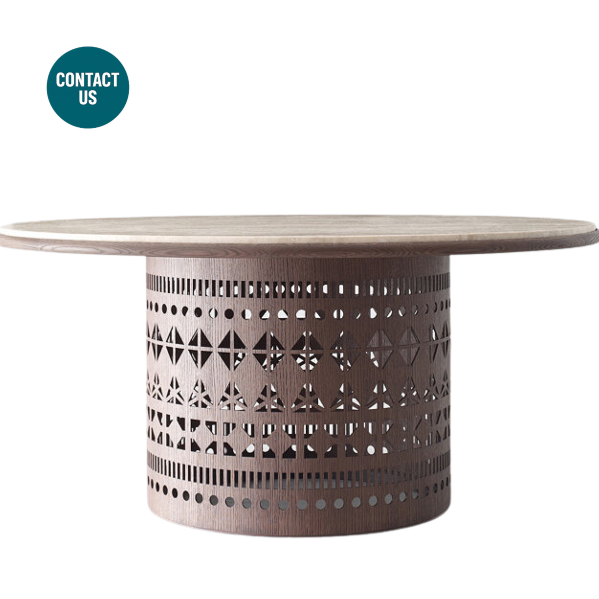 Dogon T Dining Table (Round)-Emmemobili-moderndesign.io