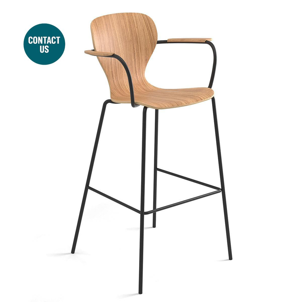 Ears High Stool (with arms)-Viccarbe-moderndesign.io