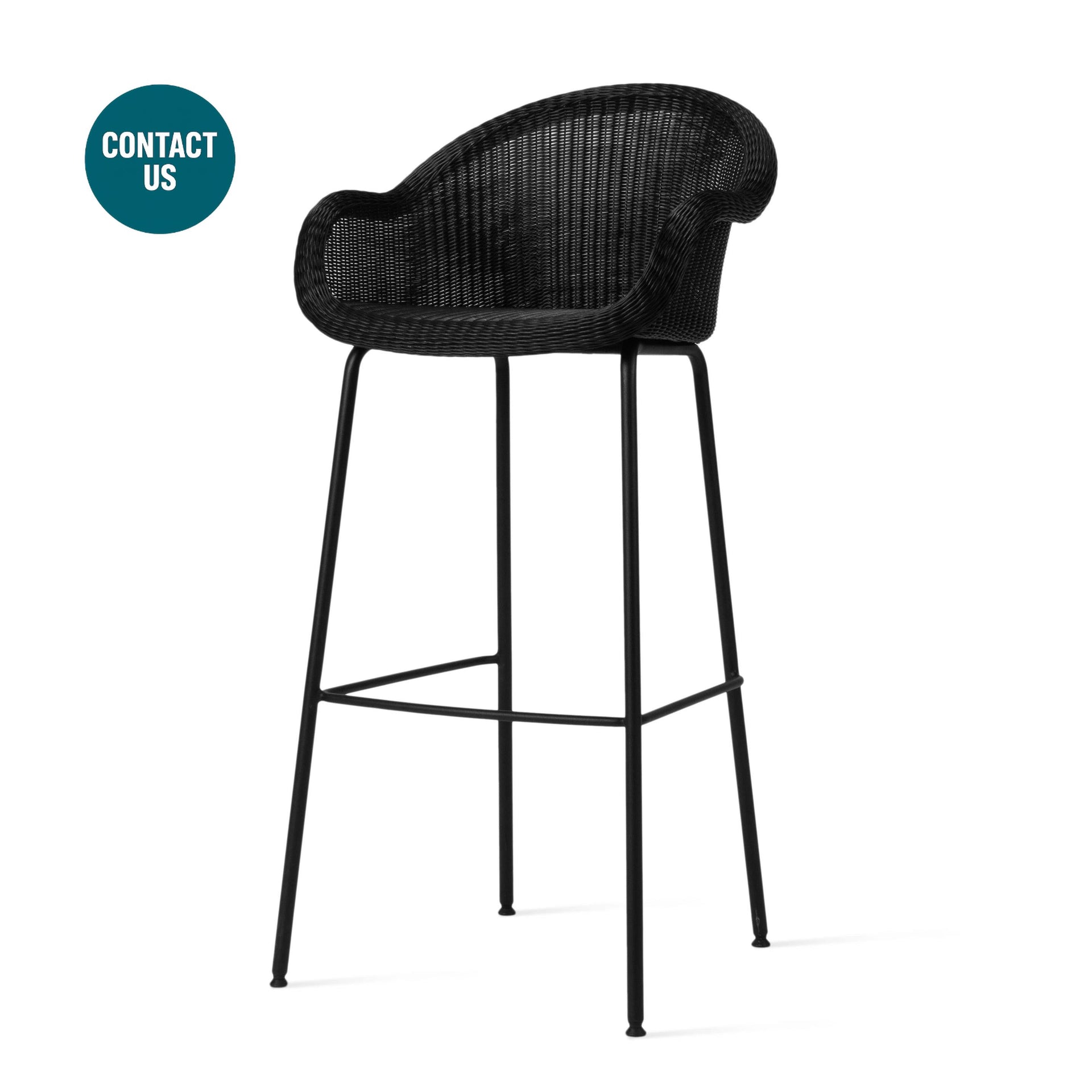 Edgard High Stool (with arms)-Vincent Sheppard-moderndesign.io