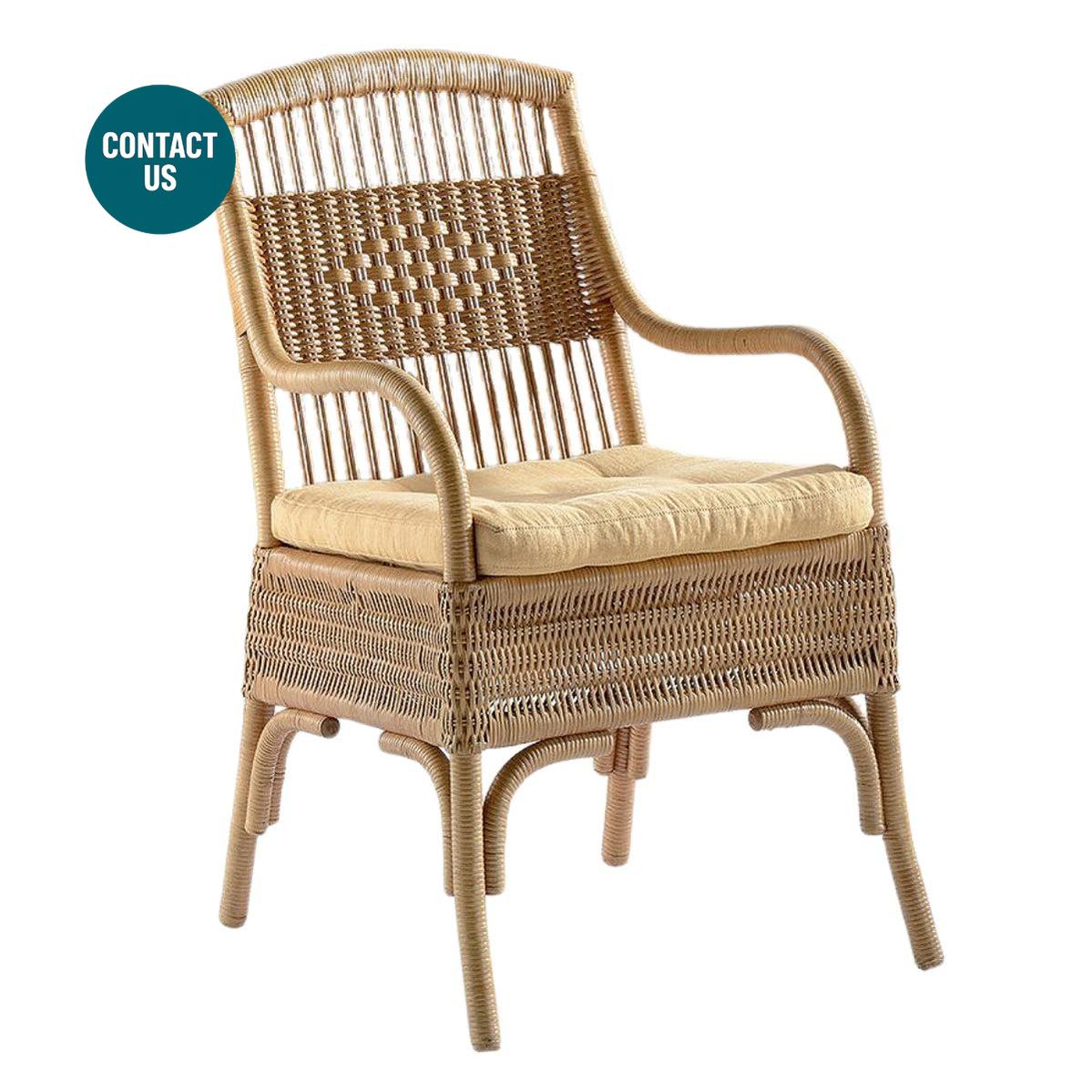 Elle XS Dining Chair (With Arms)-Bonacina 1889-moderndesign.io