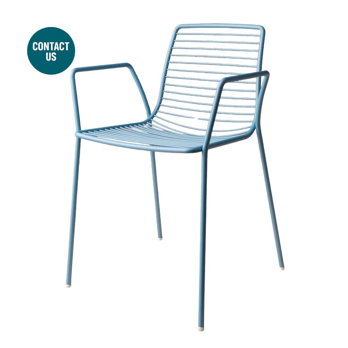 Ermocolle Dining Chair (with arms)-Eurosedia-moderndesign.io
