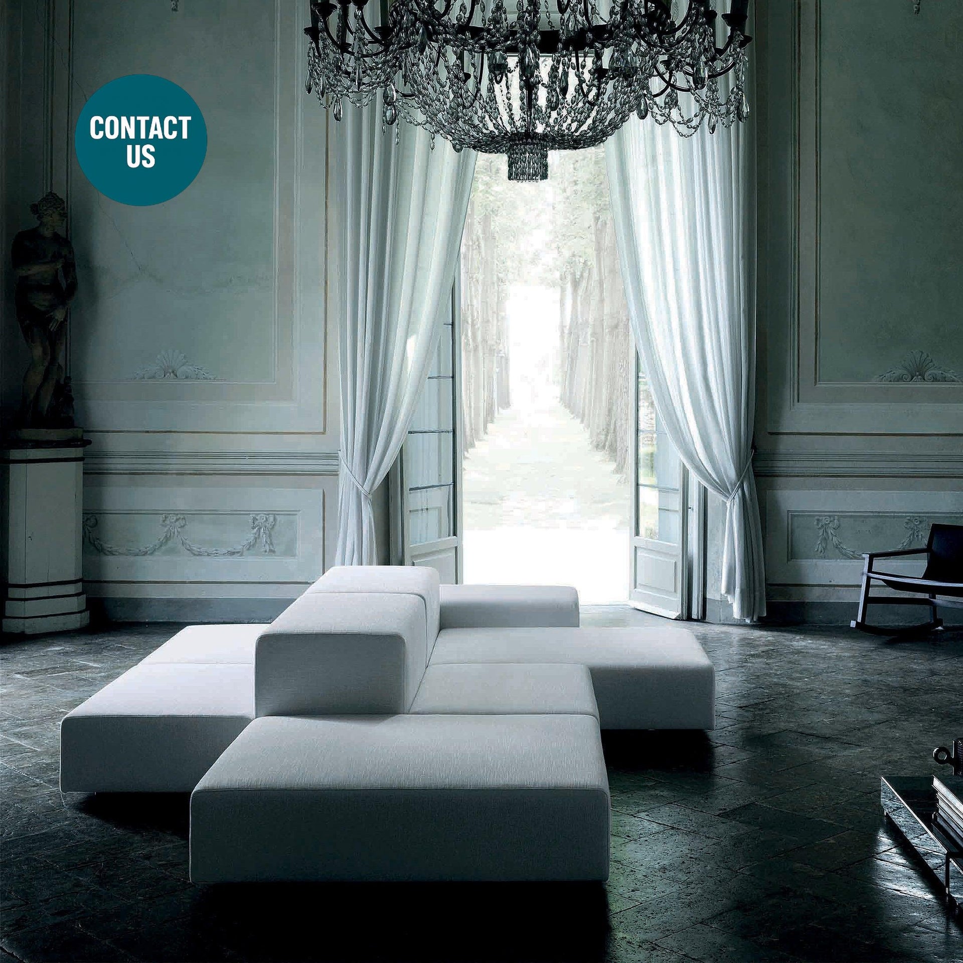 Extra Wall Sectional Sofa Unit-Living Divani-moderndesign.io