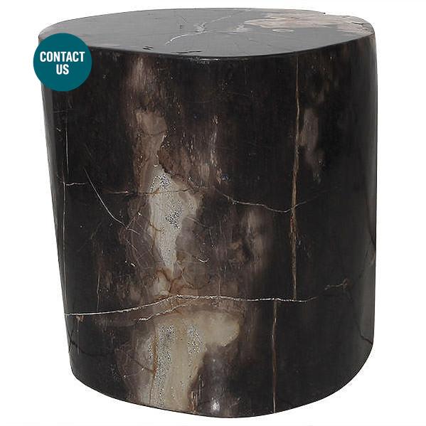 Fossil Black Hard Ottoman-MYOWNBALI-moderndesign.io