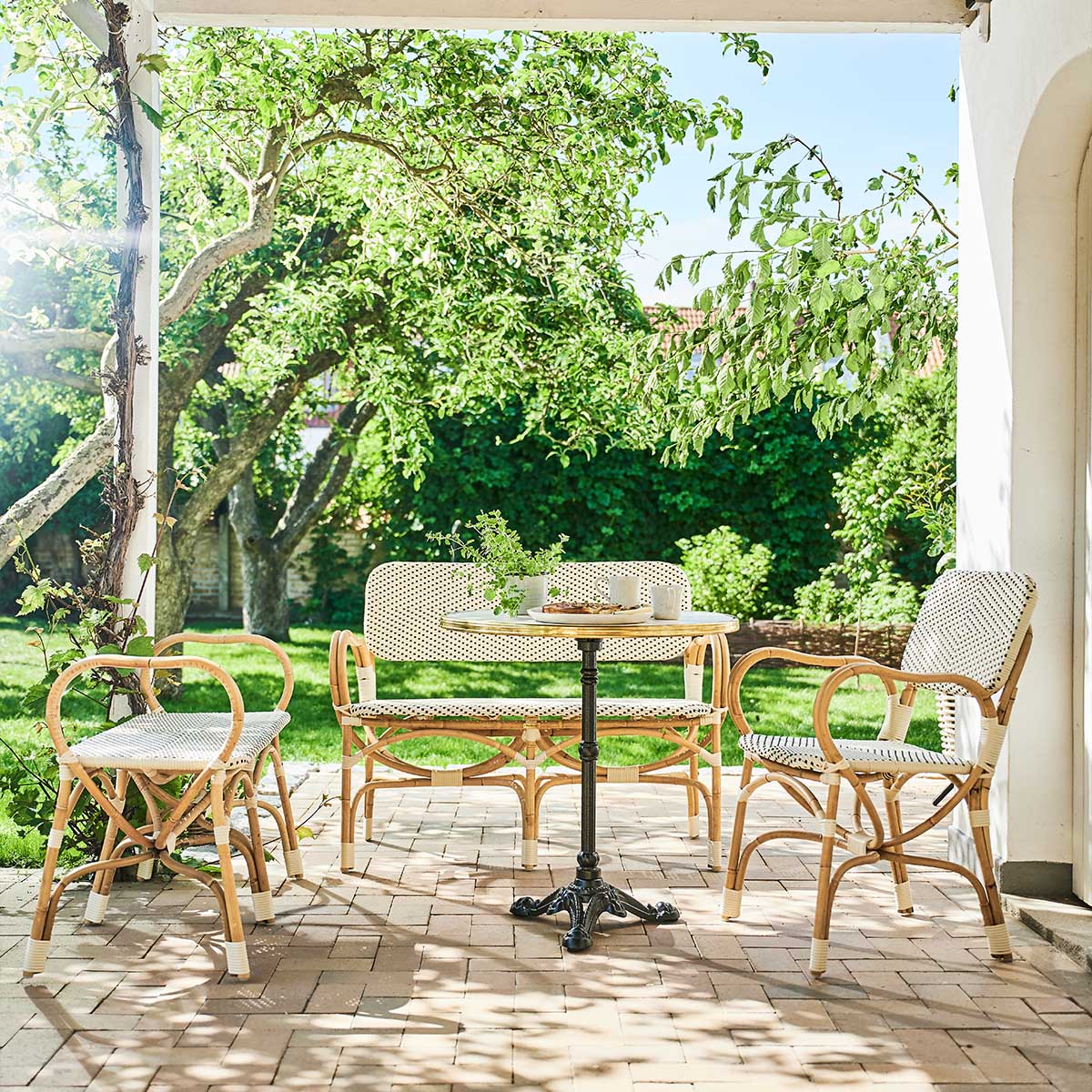 Franco Albini Bistro Dining Chair (With Arms)-Sika Design-moderndesign.io