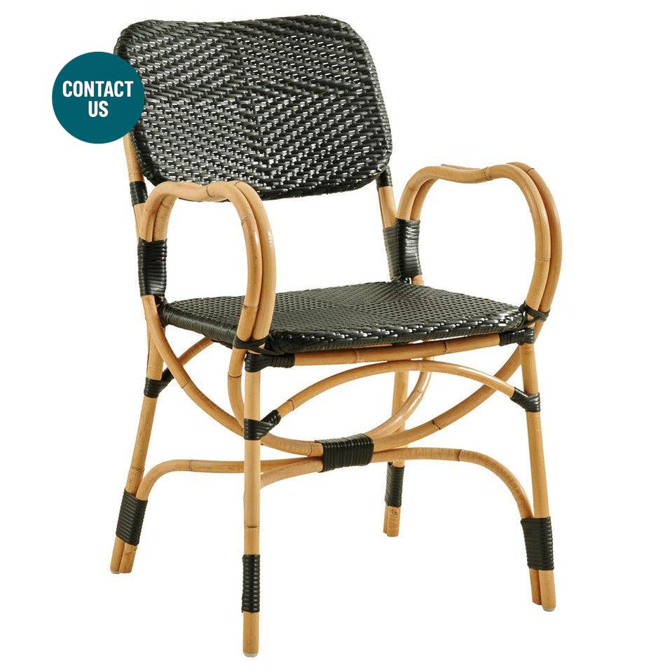 Franco Albini Bistro Dining Chair (With Arms)-Sika Design-moderndesign.io