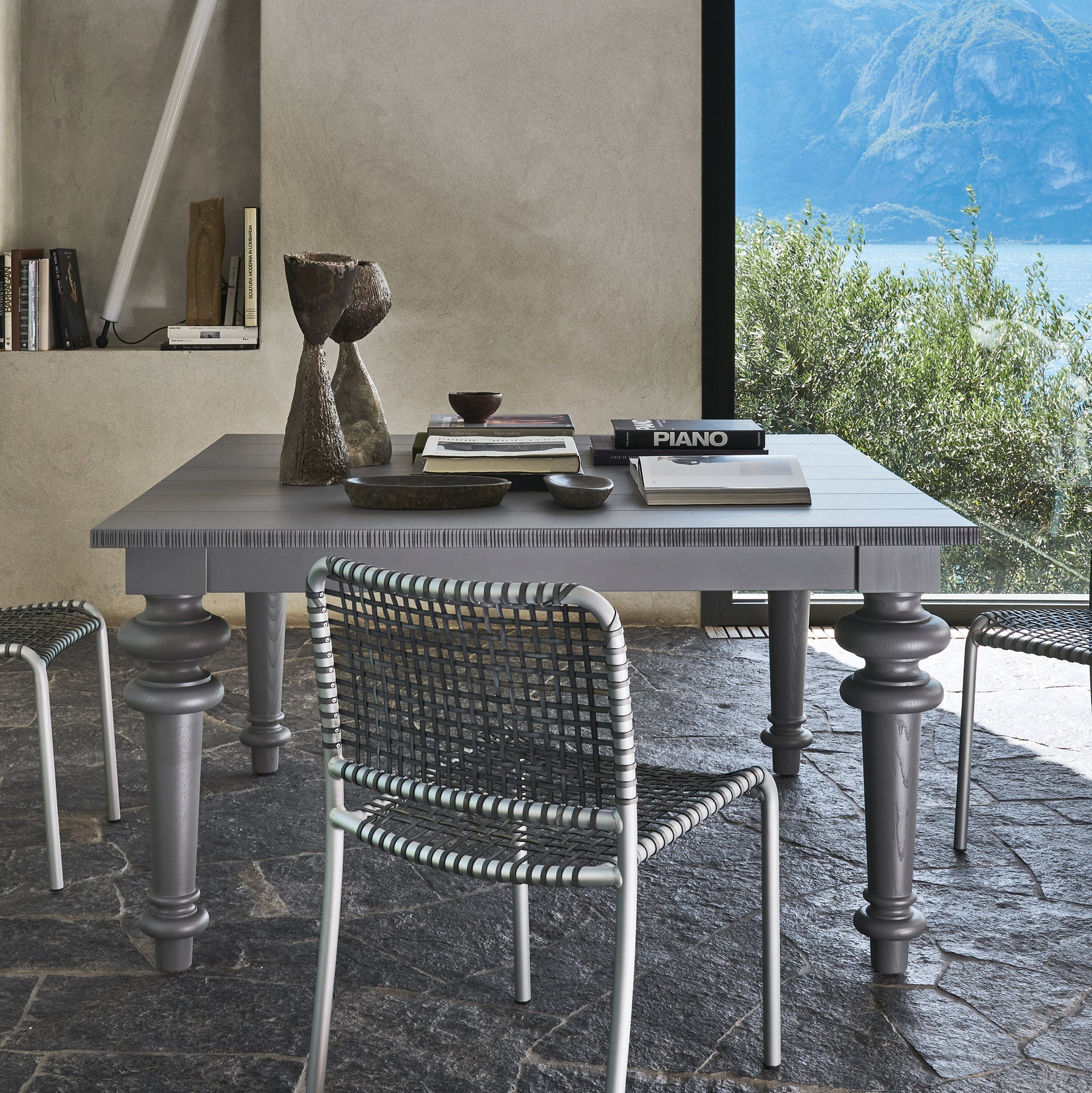 Gray 32 Dining Table (Square)-Gervasoni-moderndesign.io