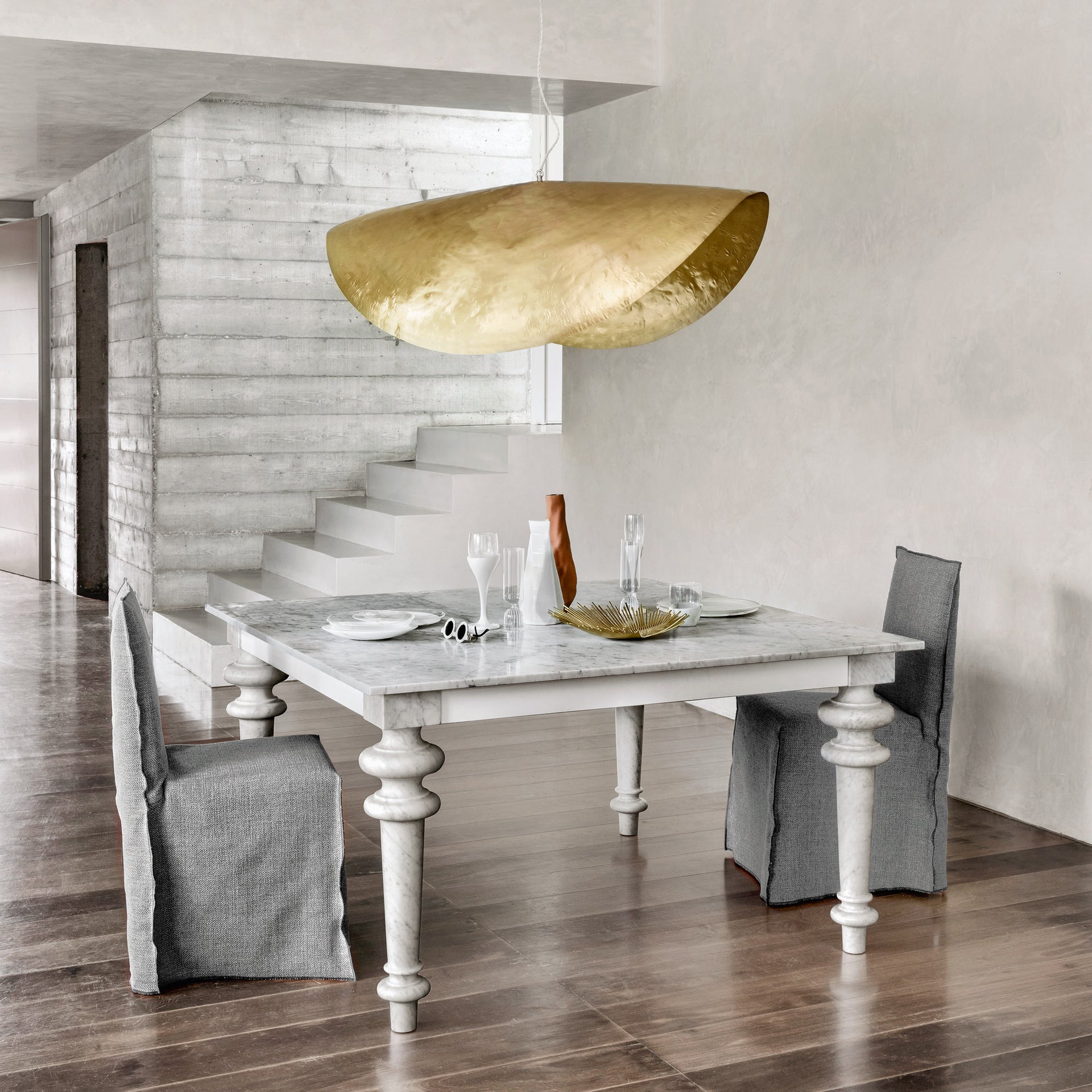 Gray 32 Dining Table (Square)-Gervasoni-moderndesign.io