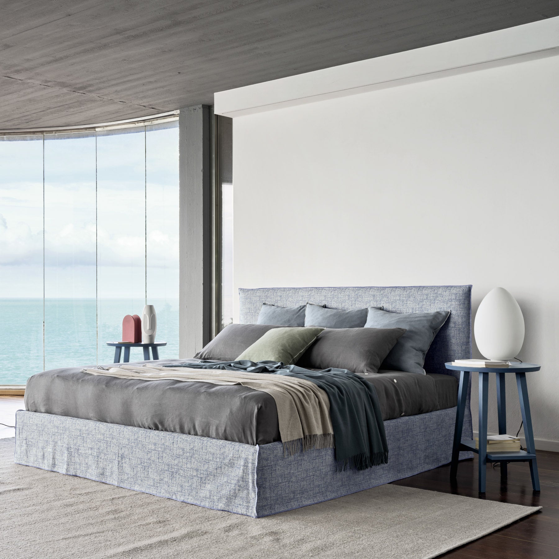 Ghost 80 Bed (with storage)-Gervasoni-moderndesign.io