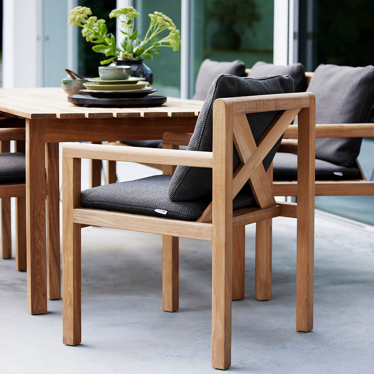 Grace 54600 Dining Chair (with arms)-Cane-Line-moderndesign.io
