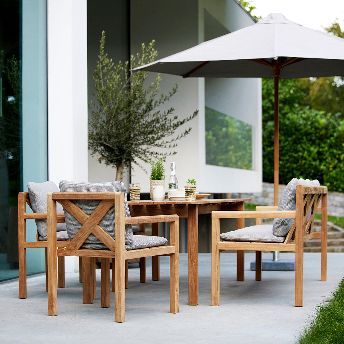 Grace 54600 Dining Chair (with arms)-Cane-Line-moderndesign.io
