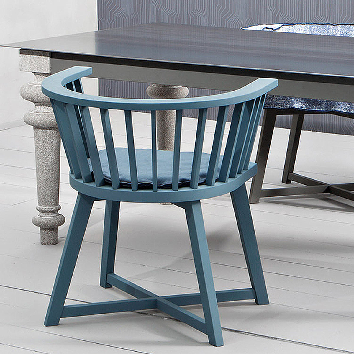 Gray 24 Dining Chair (with arms)-Gervasoni-moderndesign.io