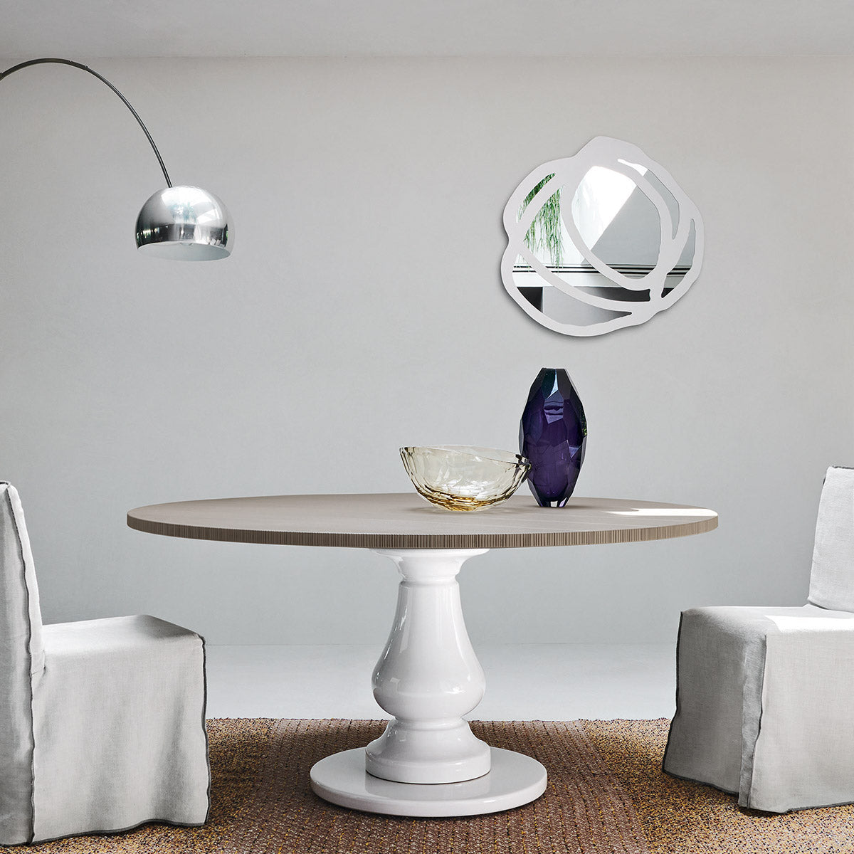 Gray 38 Dining Table (Round)-Gervasoni-moderndesign.io