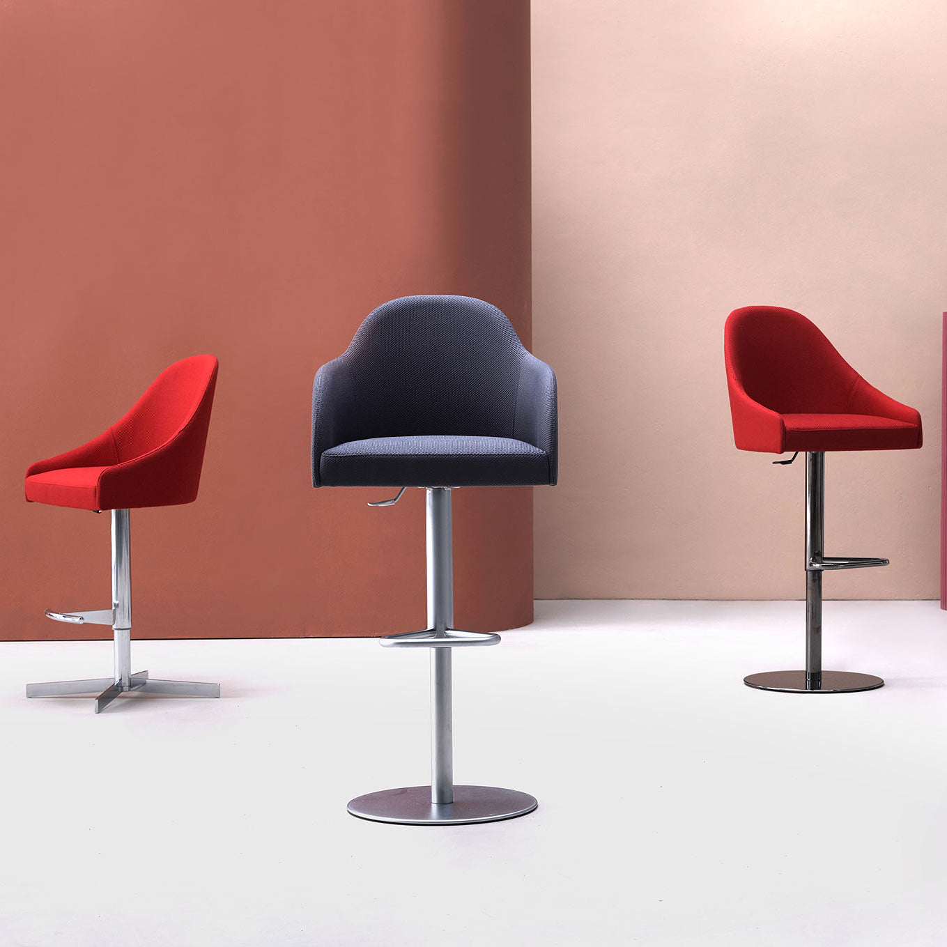 Greta SG SC Metal High Stool (Without Arms)-Accento-moderndesign.io