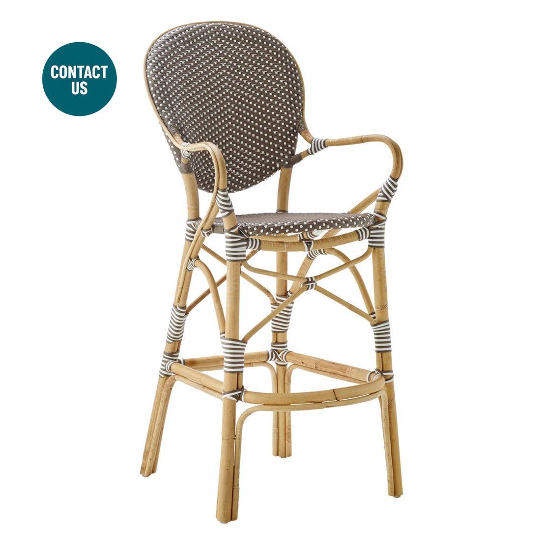 Isabell High Stool (With Arms)-Sika Design-moderndesign.io