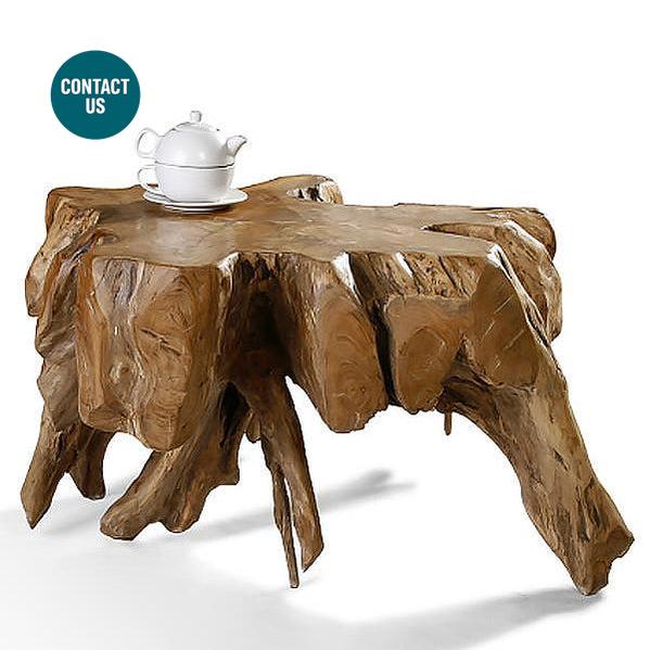 Jurassic Teak Root Table (Coffee)-MYOWNBALI-moderndesign.io