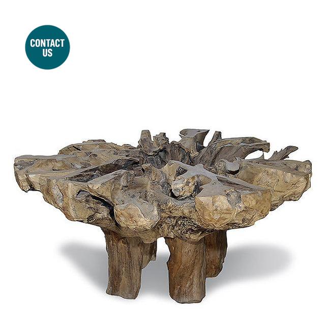 Jurrasic Root Dining Table Dining Table (Round)-MYOWNBALI-moderndesign.io