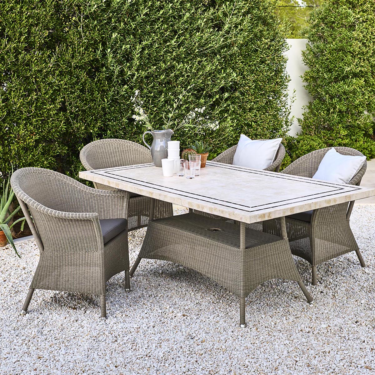 Lansing 5456 Dining Chair (with arms)-Cane-Line-moderndesign.io