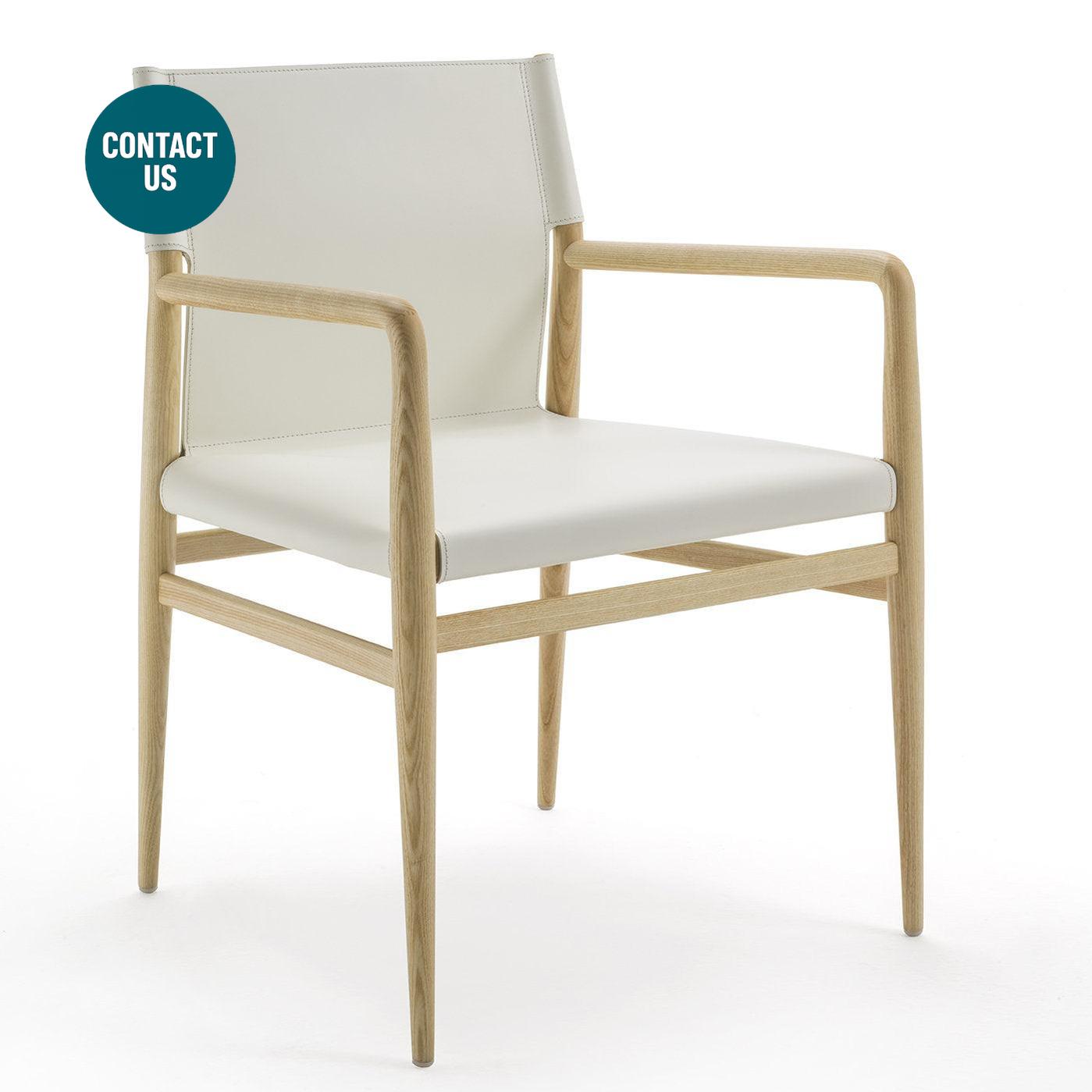 Ledermann Dining Chair (with arms)-Enrico Pellizzoni-moderndesign.io