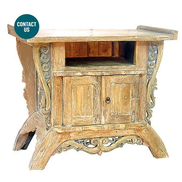 Madura Carving (Small) Table (Side/Night)-MYOWNBALI-moderndesign.io
