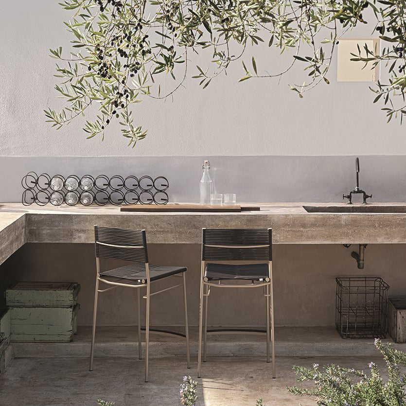 Miss B High Stool (without arms) - Outdoor-Bonacina 1889-moderndesign.io