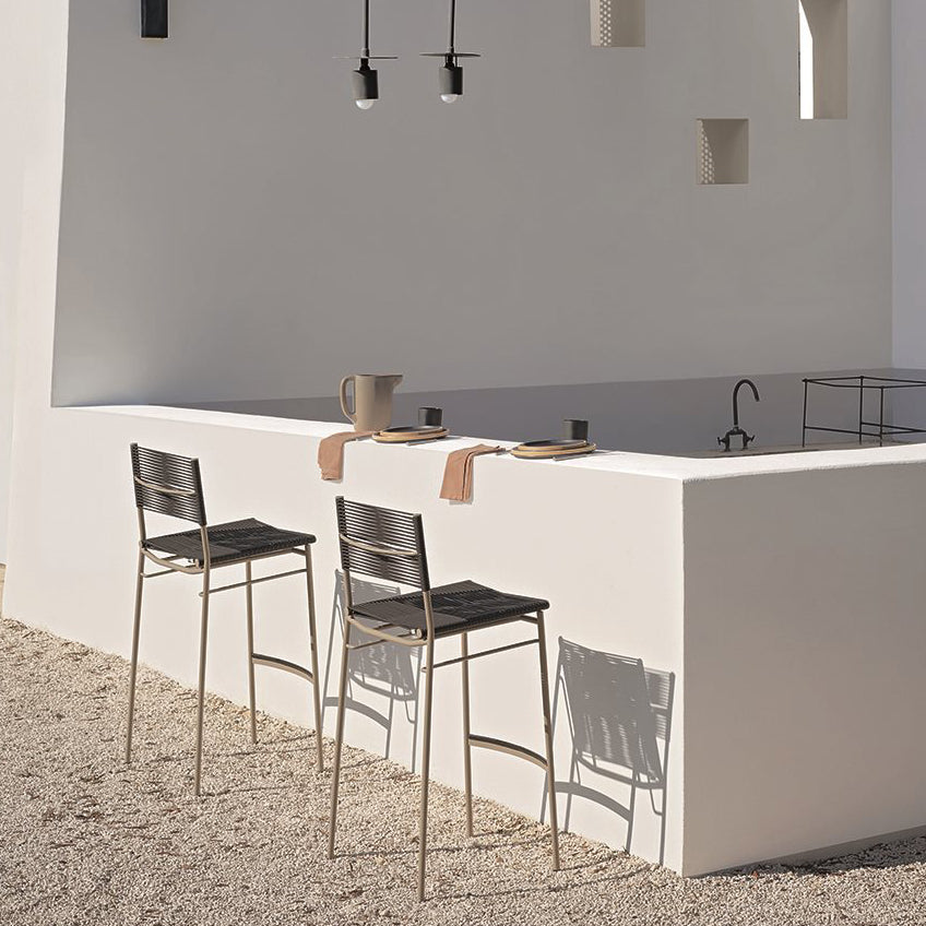 Miss B High Stool (without arms) - Outdoor-Bonacina 1889-moderndesign.io