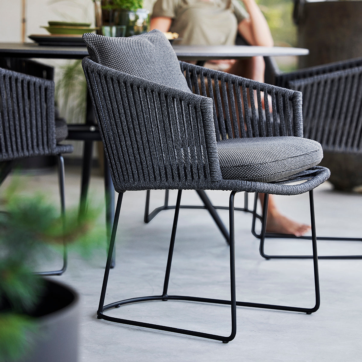 Moments 7440/7441 Dining Chair (with arms)-Cane-Line-moderndesign.io